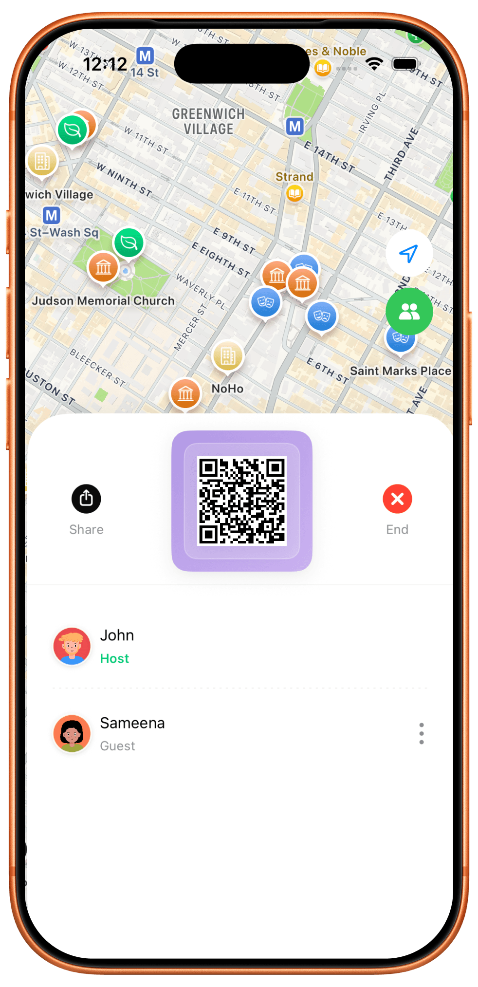 Roam screen